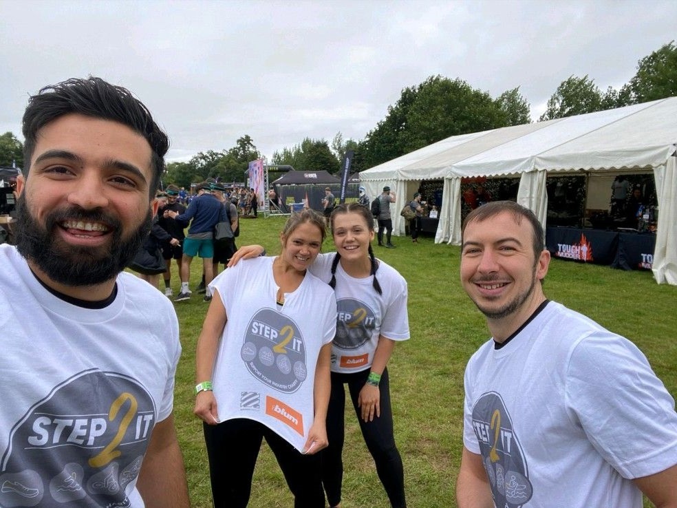 Sam, Rosie, Juliette and Tom from the Furniture and Home Improvement Ombudsman take on the Tough Mudder