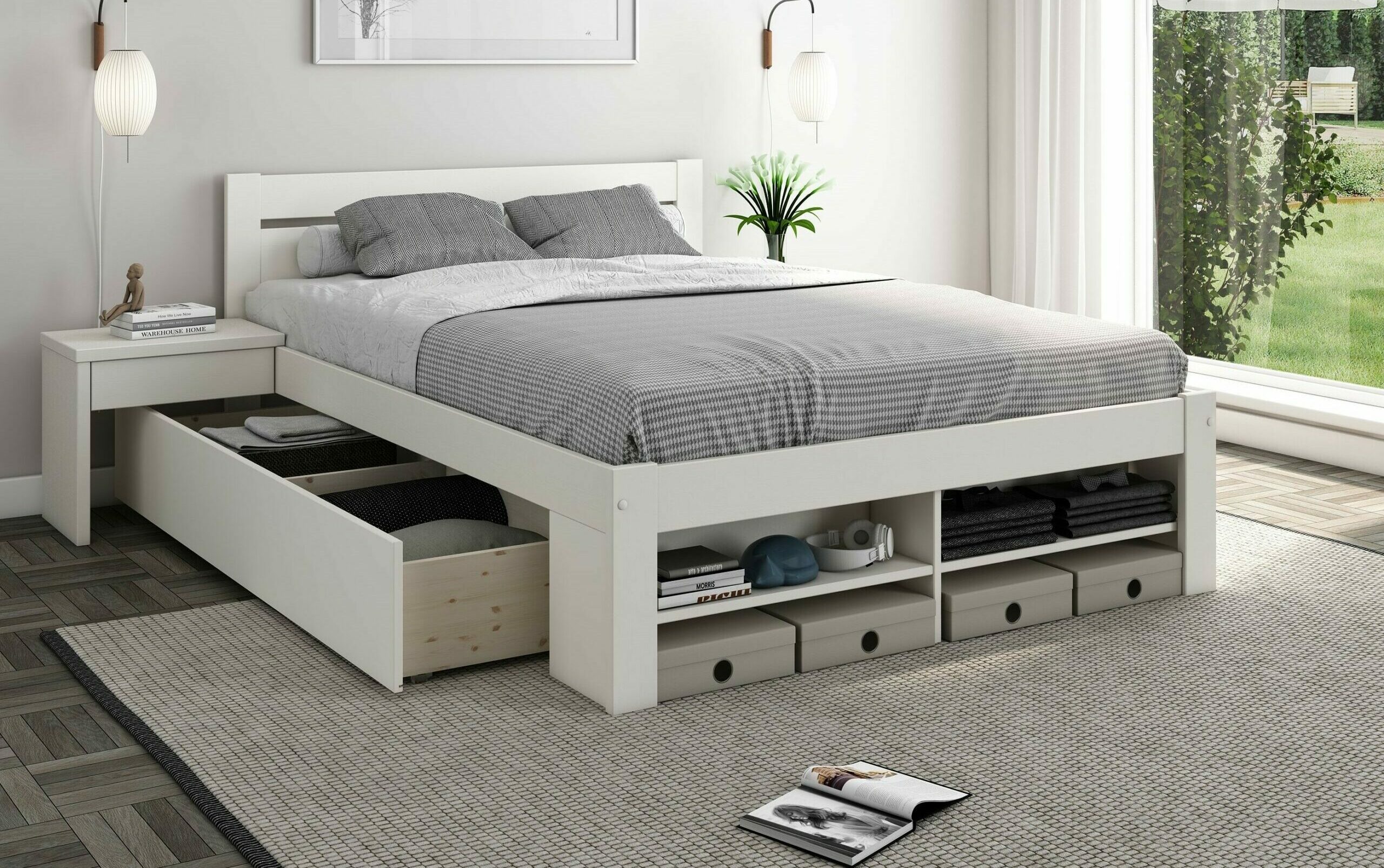 Noomi Pradis white wood bed (1) (1)