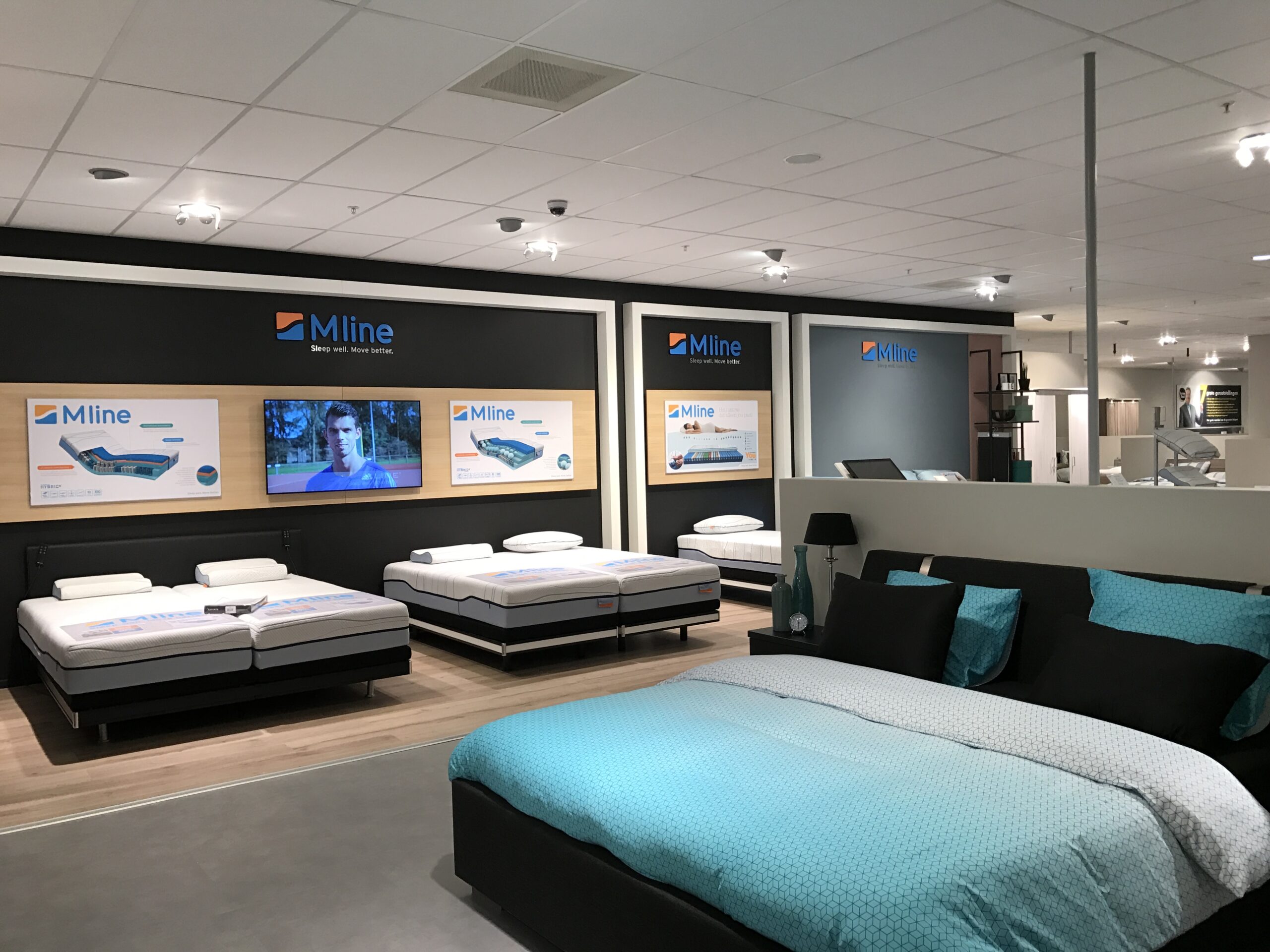beter bed m line instore