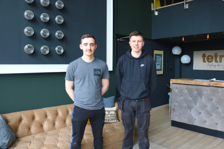 NLTG Apprenticeship achievers at Tetrad, Thomas Charnley (left) and Jack Webster (right)