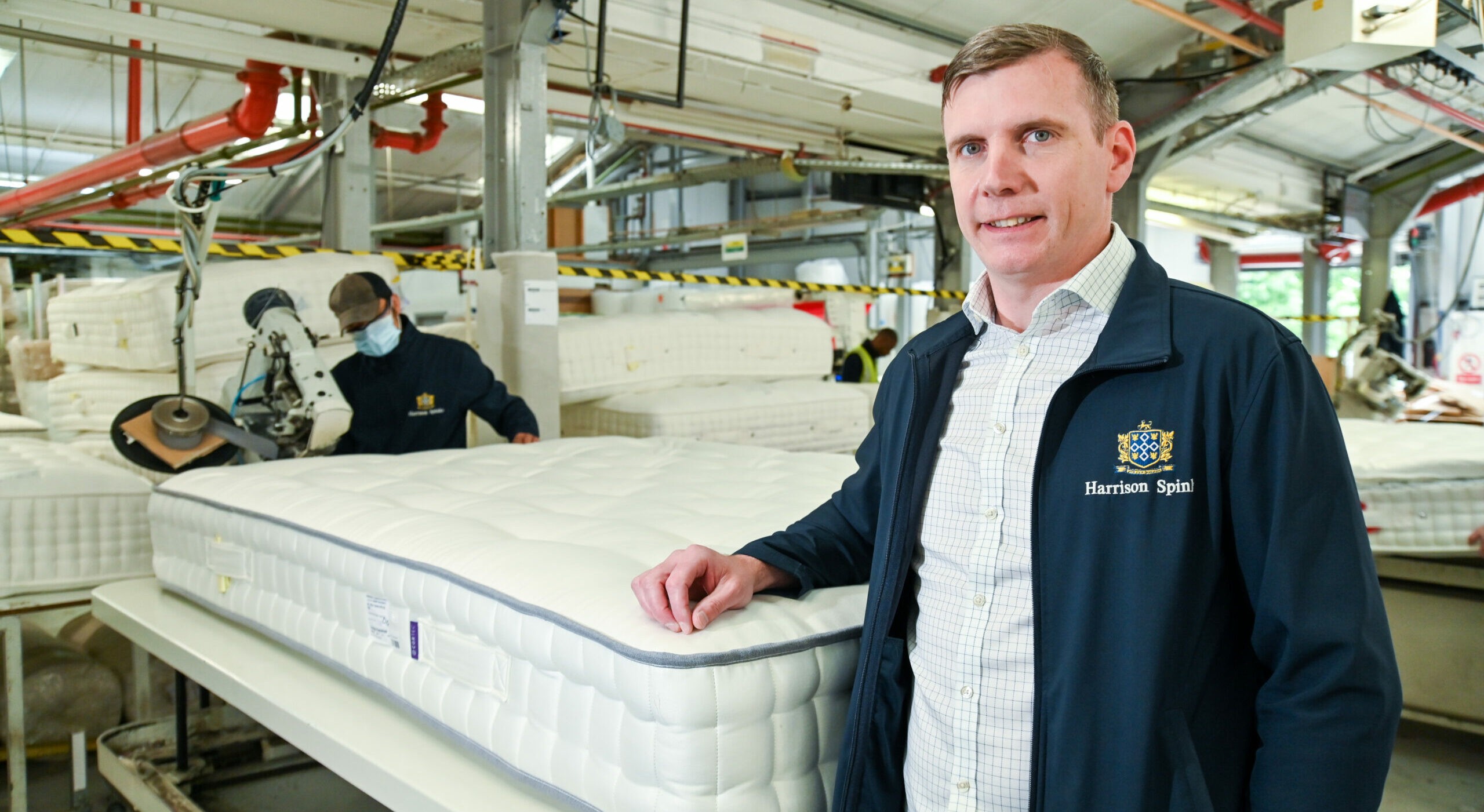 Chris Townsley, Operations Director, in the Harrison Spinks Factory