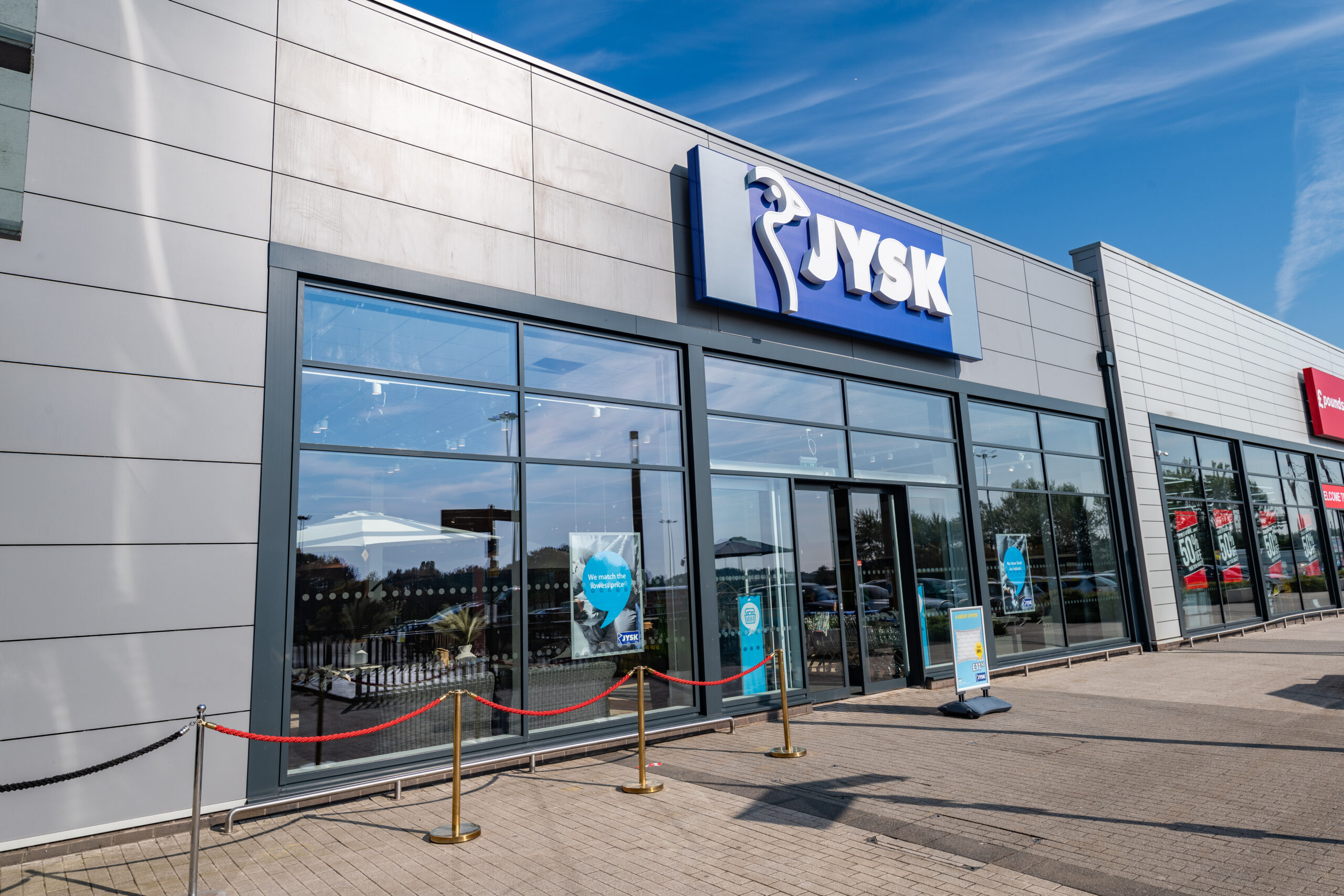 JYSK Telford store front, opened June 2022